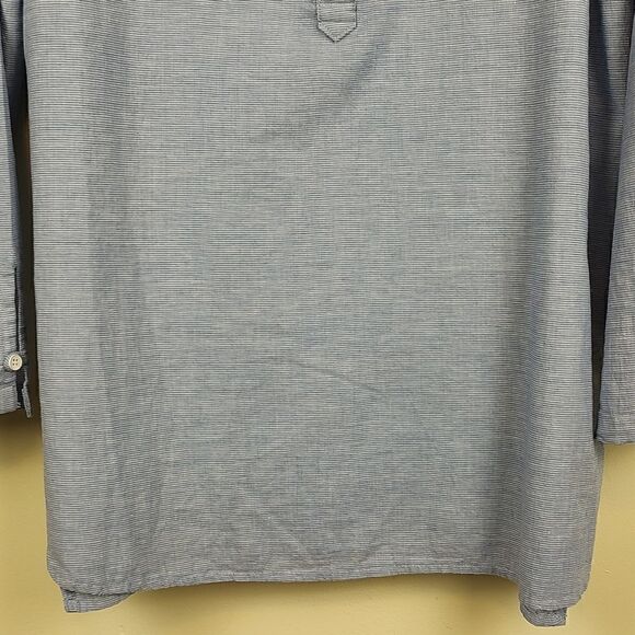 Fresh Produce Blue Cotton Button Front Popover Tunic Blouse Top - Picture 6 of 14